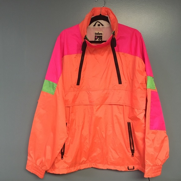 fluorescent ski jacket